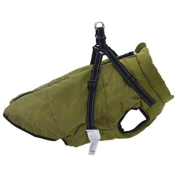 vidaXL Manteau pour chiens avec harnais imperm&eacute;able r&eacute;fl&eacute;chissant L52