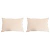vidaXL Oreiller 2 pc 60 x 80 cm Toutes saisons Fibre de Kapok Beige