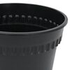 vidaXL Pots de plantes 24 pcs Noir &Oslash; 19 x 16 cm Plastique