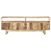 vidaXL Meuble TV 130x30x45 cm Bois de manguier brut