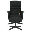 vidaXL Fauteuil inclinable de massage avec repose-pied noir similicuir