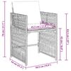 vidaXL Chaises de jardin avec coussins lot de 4 gris r&eacute;sine tress&eacute;e