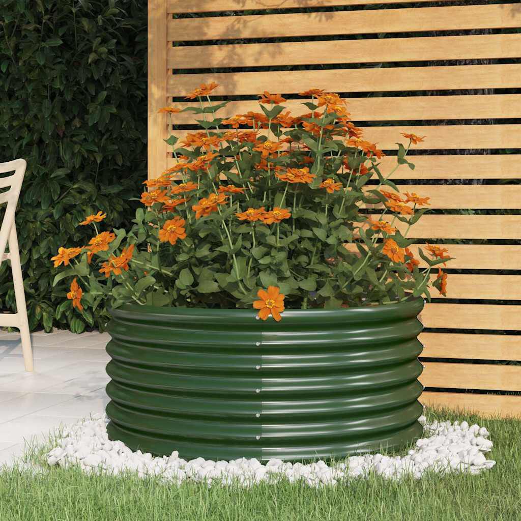 Jardinière Gabion Tino Tech - Acier Galvanisé 180x30x30cm - Pour Pierres Et Plantes - Clôture Jardin