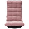 vidaXL Chaise de sol pivotante Rose Velours
