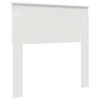 vidaXL Tête de lit avec tête de lit Blanc 90 cm Bois d'ingénierie