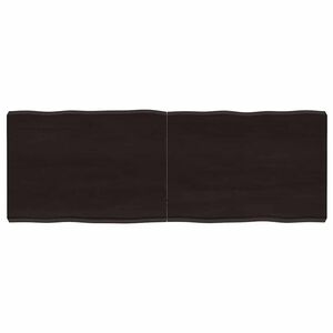vidaXL Dessus de table bois massif trait&eacute; bordure assortie