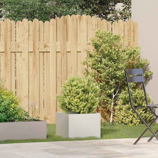 vidaXL Jardinière blanc 40x40x30 cm acier