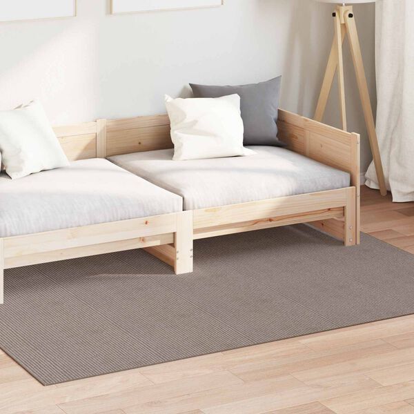 vidaXL Tapis de surface Rectangulaire LUGO Taupe 230 x 160 cm