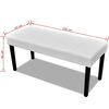 Banc en simili cuir de haute qualité Blanc
