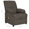 vidaXL Fauteuil de massage gris fonc&eacute; tissu microfibre