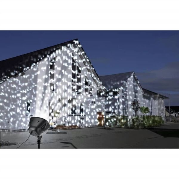 Ambiance Projecteur &agrave; LED de No&euml;l Chute de neige