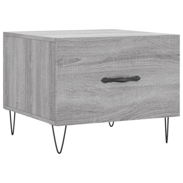 vidaXL Table basse Sonoma gris 50x50x40 cm Bois d'ing&eacute;nierie