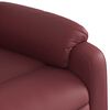 vidaXL Fauteuil inclinable électrique rouge bordeaux similicuir