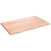 vidaXL Dessus de table marron clair 80x50x2 cm bois ch&ecirc;ne trait&eacute;