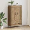 vidaXL Haut Armoire avec tiroir Ch&ecirc;ne artisanal 69,5 x 31 x 115 cm
