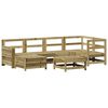 vidaXL Salon de jardin 7 pcs bois de pin impr&eacute;gn&eacute;