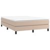 vidaXL Sommier &agrave; lattes de lit avec matelas Cappuccino 140x190 cm