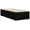 vidaXL Cadre de lit sans matelas noir 90x200 cm tissu