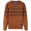 Pull-over tricot&eacute; pour enfants cognac 116