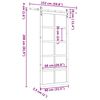 vidaXL Porte coulissante Marron 80 x 208 cm Bois de pin massif