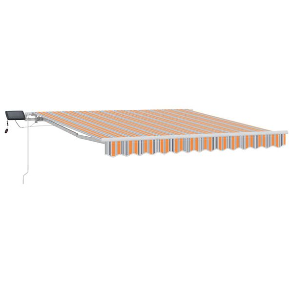vidaXL Auvent R&eacute;tractable Multicolore 300 x 250 cm Tissu et acier