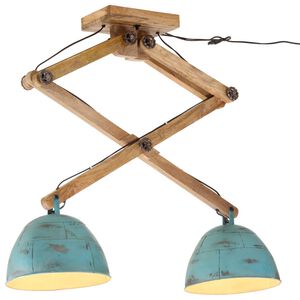 vidaXL Plafonnier 25 W bleu d&eacute;lav&eacute; 29x18x85 cm E27