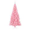 vidaXL Sapin de No&euml;l avec 300 LED avec support Rose 180 cm PVC