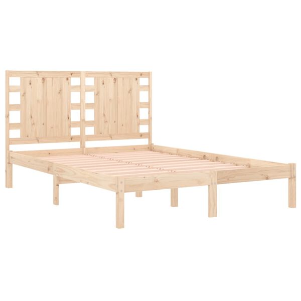 vidaXL Cadre de lit sans matelas 200x200 cm bois massif de pin