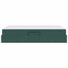 vidaXL Lit avec rangement et matelas Vert foncé 120 x 200 cm Velours