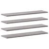 vidaXL &Eacute;tag&egrave;res murales 4 pcs sonoma gris 80x20x1,5 cm bois ing&eacute;nierie