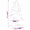 vidaXL Sapin de Noël avec support Marron 60 cm Bois de teck solide