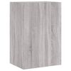 vidaXL Meubles TV muraux 2pcs sonoma gris 40,5x30x60cm bois ing&eacute;nierie