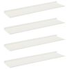 vidaXL &Eacute;tag&egrave;re flottante 4 pcs Blanc 80 x 18 x 2,5 cm Acier
