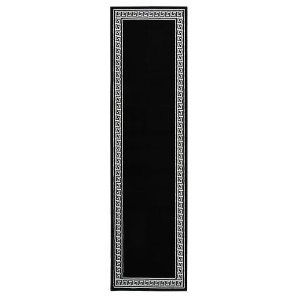 vidaXL Tapis BCF Noir avec motif 60x250 cm