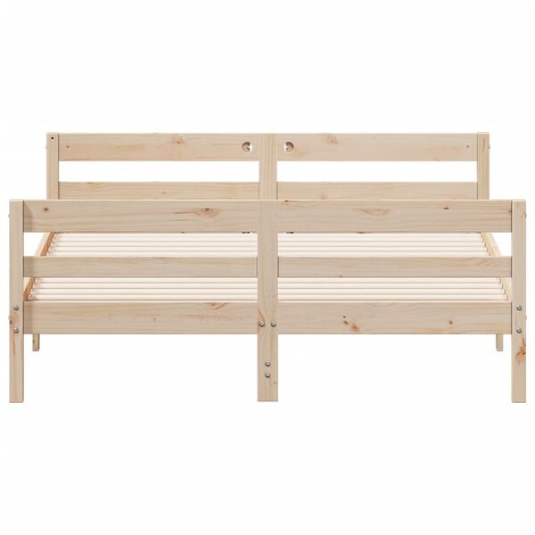 vidaXL Cadre de lit sans matelas 120x200 cm bois de pin massif