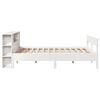 vidaXL Lit biblioth&egrave;que sans matelas blanc 135x190 cm bois pin massif