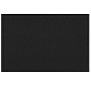 vidaXL Tapis de porte Noir 60 x 40 x 1.2 cm Tissu en teddy