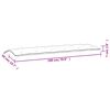 vidaXL Coussins de banc de jardin lot de 2 multicolore tissu Oxford