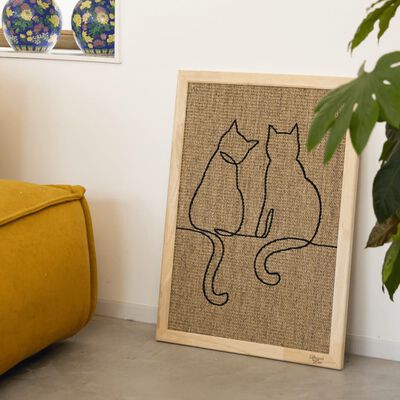 Designed by Lotte Panneau griffoir pour chats Poezels 70x50x2 cm Bois