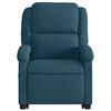 vidaXL Fauteuil inclinable &eacute;lectrique bleu velours