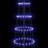 vidaXL Arbre de No&euml;l LED avec 355 LED avec support Bleu 184,5 cm M&eacute;tal