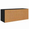 vidaXL Meuble TV Ch&ecirc;ne noir 100 x 35 x 40 cm Bois d'ing&eacute;nierie