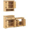 vidaXL Ensemble de meubles salle de bain 3 pcs Corona bois pin massif