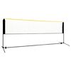 vidaXL Filet de badminton r&eacute;glable 400x103x94-158 cm M&eacute;tal