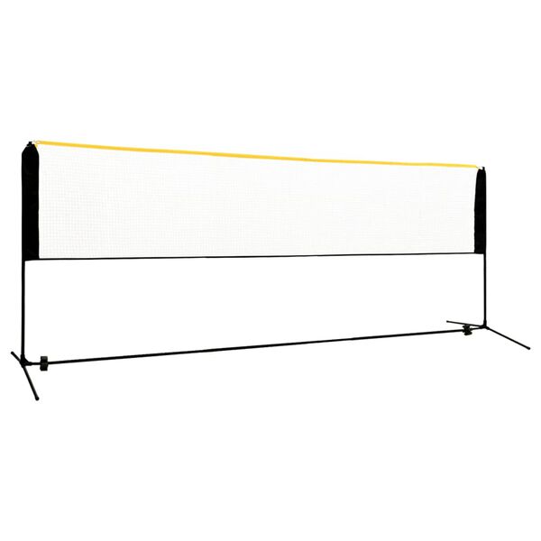 vidaXL Filet de badminton r&eacute;glable 400x103x94-158 cm M&eacute;tal