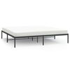 vidaXL Cadre de lit m&eacute;tal sans matelas noir 200x200 cm