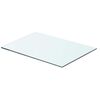 vidaXL Panneau pour &eacute;tag&egrave;re Verre transparent 50 x 30 cm