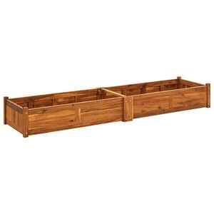 vidaXL Lit sur&eacute;lev&eacute; de jardin Bois d'acacia 200x50x25 cm