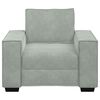 vidaXL Fauteuil Gris clair 100x78x84 cm Velours