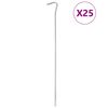 vidaXL Piquets de tente 25 pcs 30 cm &Oslash;5 mm acier galvanis&eacute;